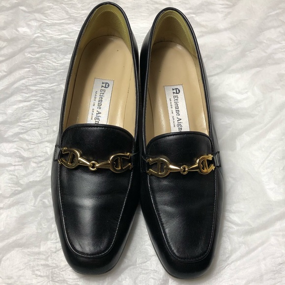 Etienne Aigner Shoes - Etienne Aigner Leather Horsebit Loafers Sz 7